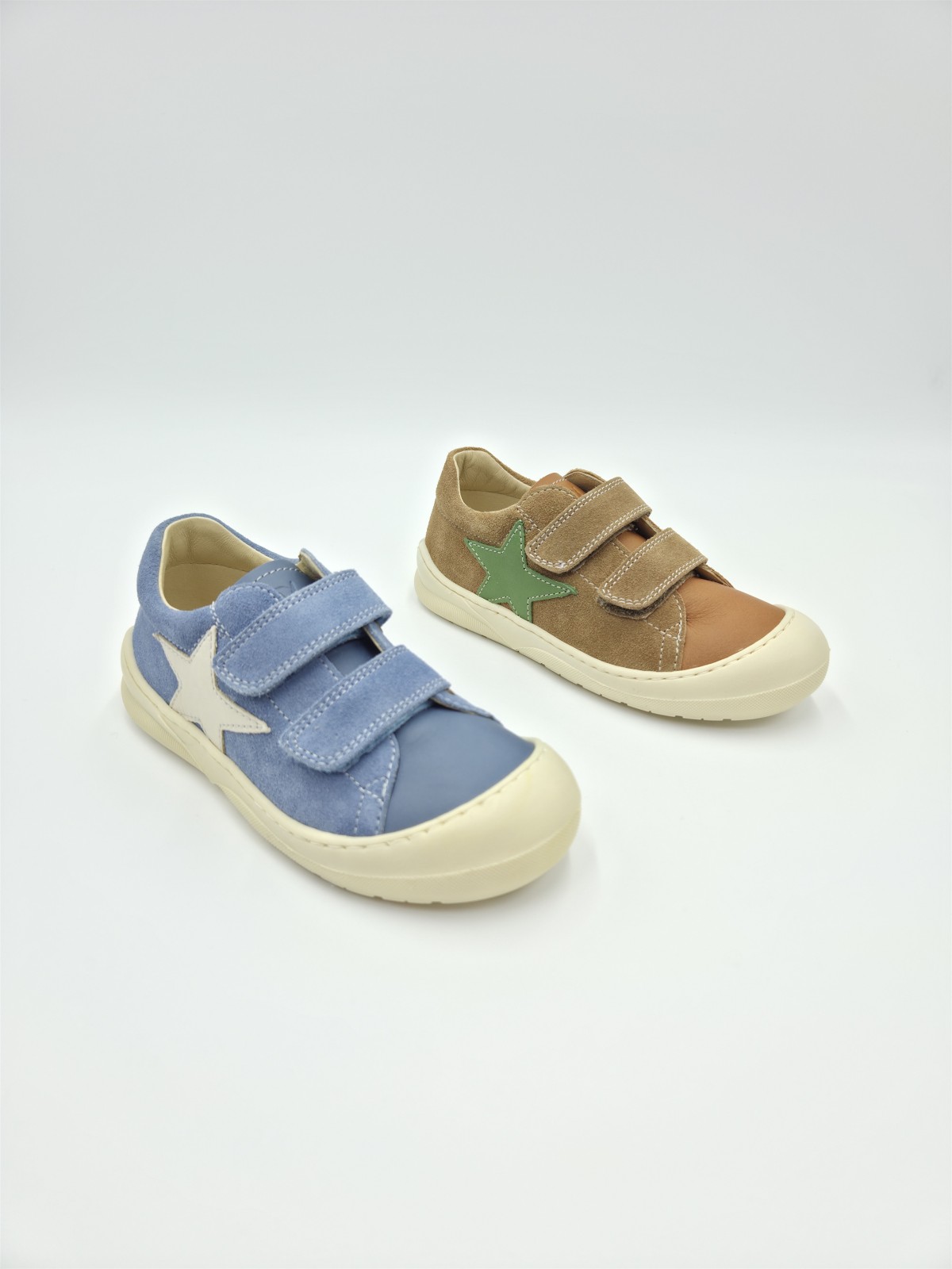 babe 2 nappa/suede spazzsole bone marron