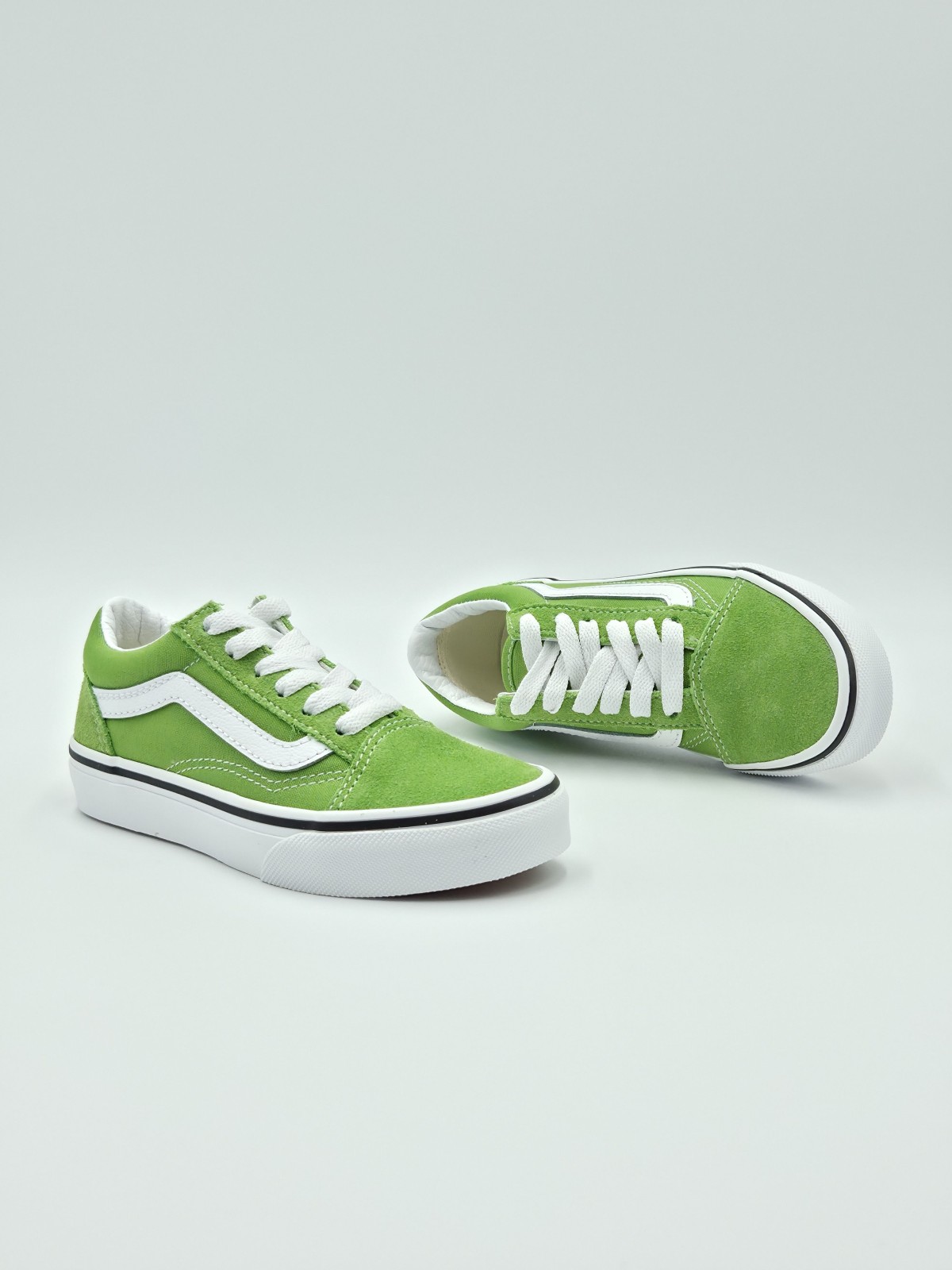 old skool. nubuck/textile lime burst color theory