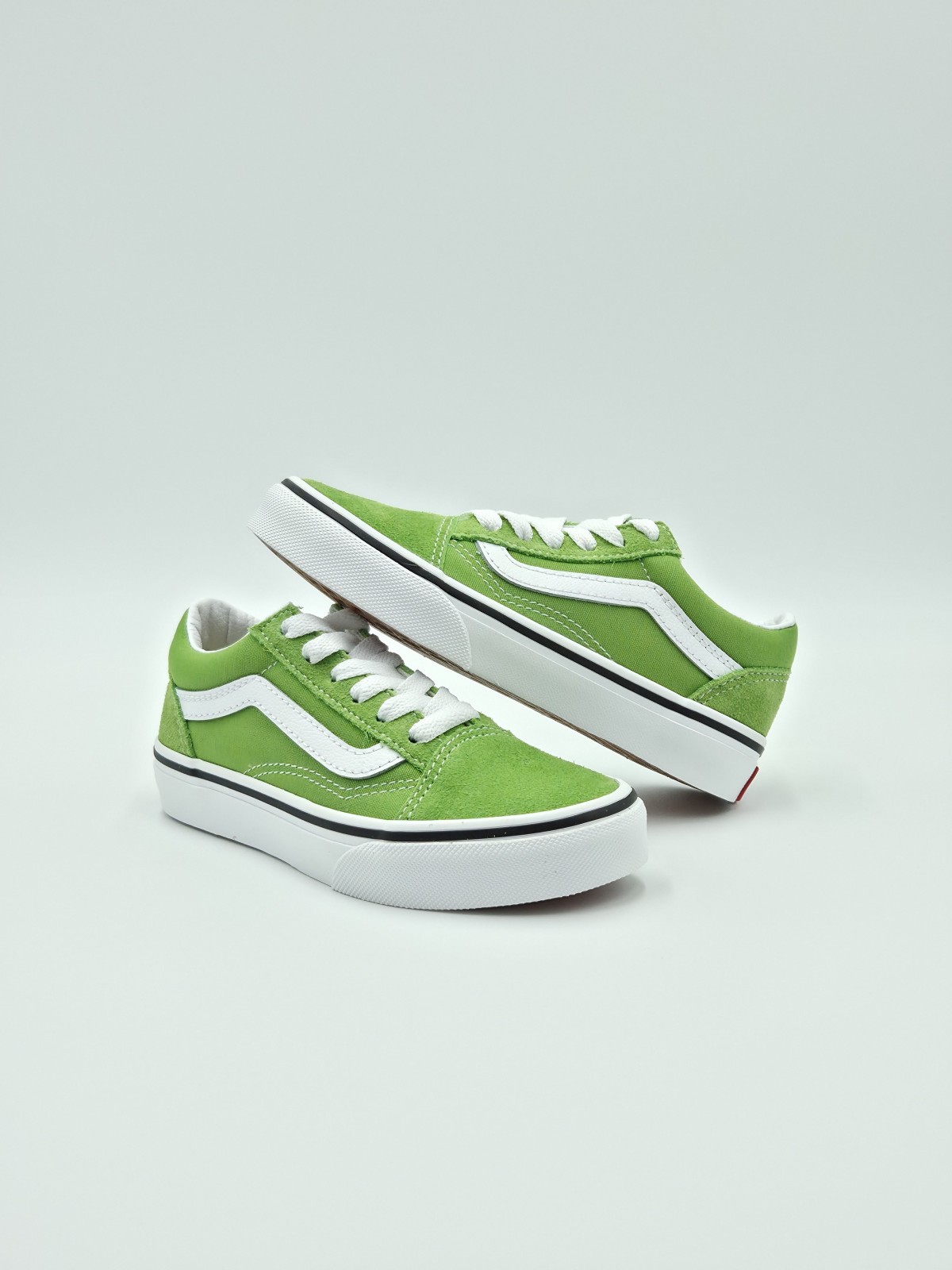 old skool. nubuck/textile lime burst color theory