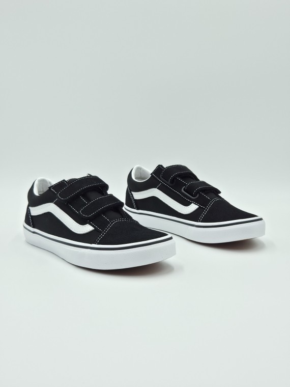 old skool v. nubuck/textile black/true white