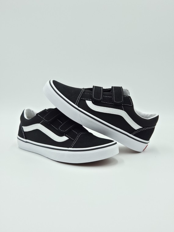 old skool v. nubuck/textile black/true white