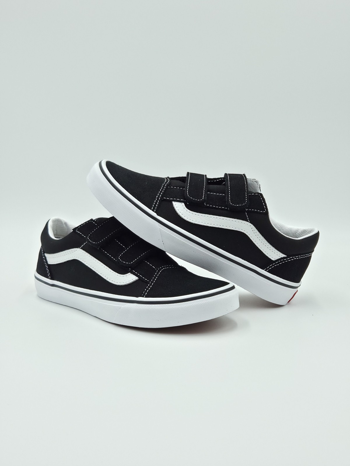 old skool v. nubuck/textile black/true white