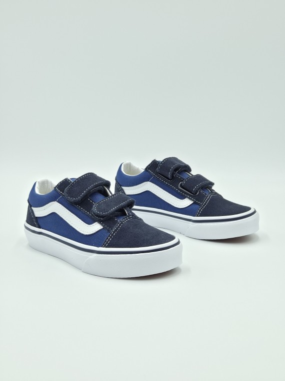 old skool v. nubuck/textile navy/true white