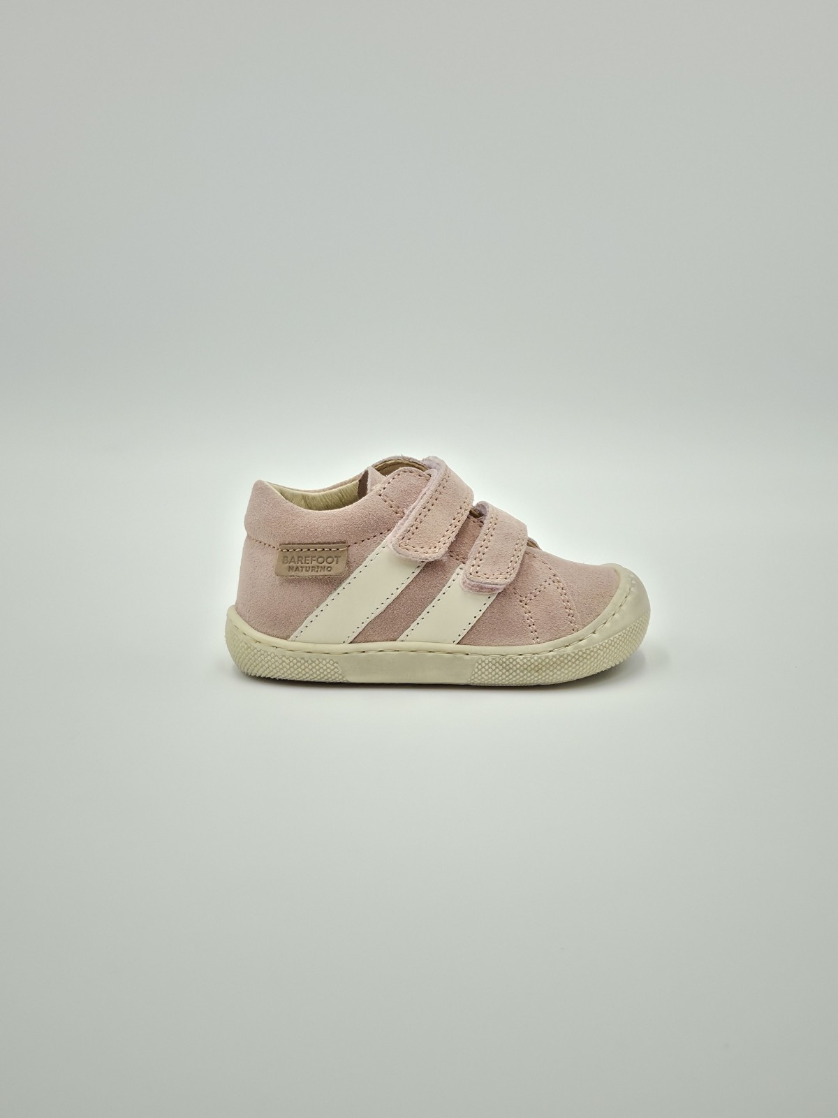 barefoot sabby vl suede/calf sole bone rose