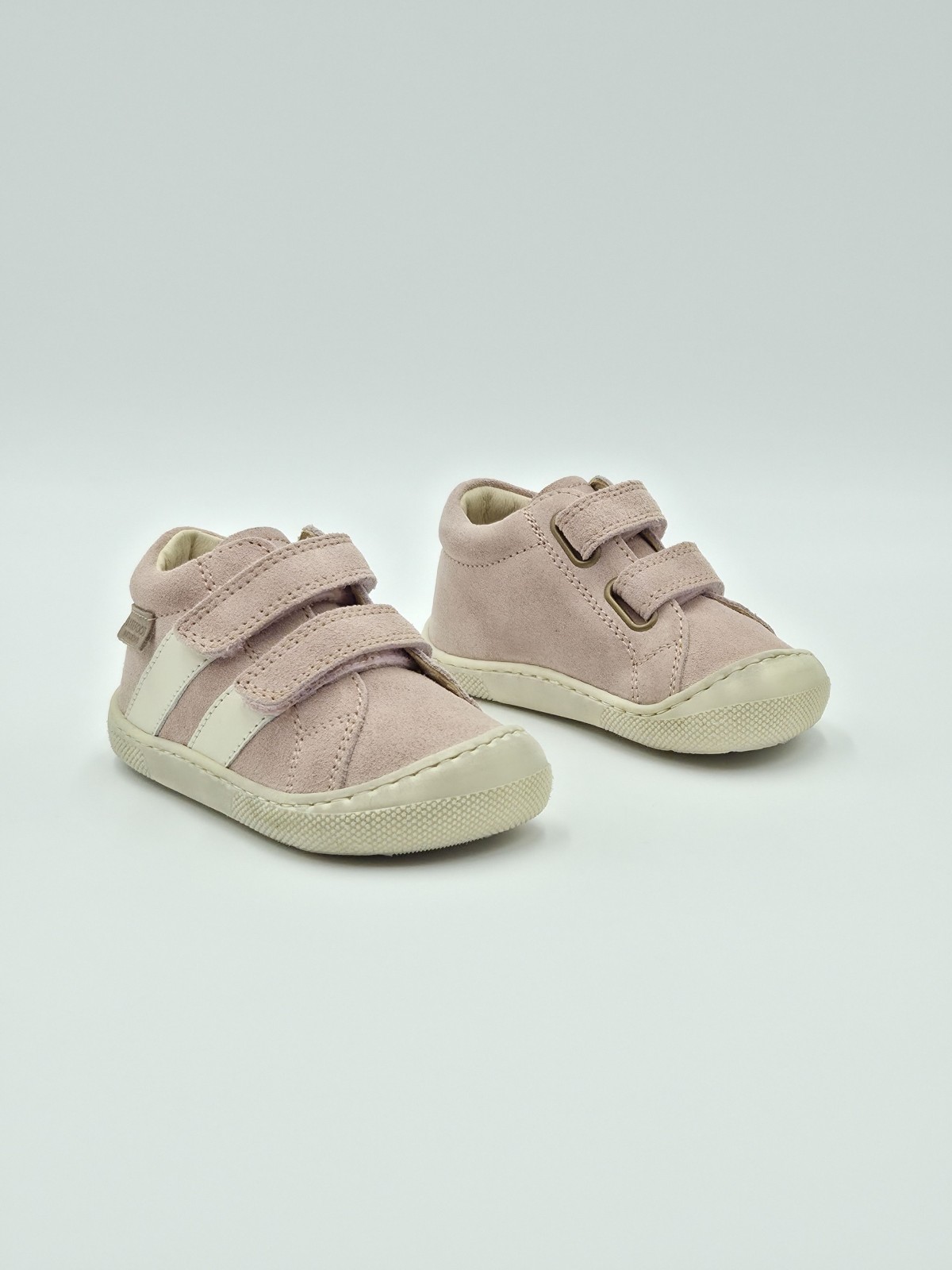 barefoot sabby vl suede/calf sole bone rose