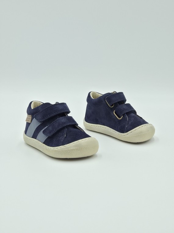 barefoot sabby vl suede/calf sole bone bleu