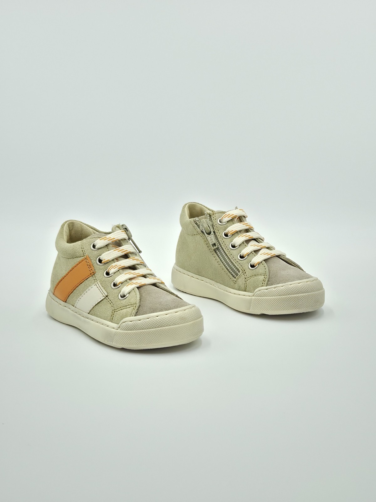 gazer zip suede/calf spazz beige