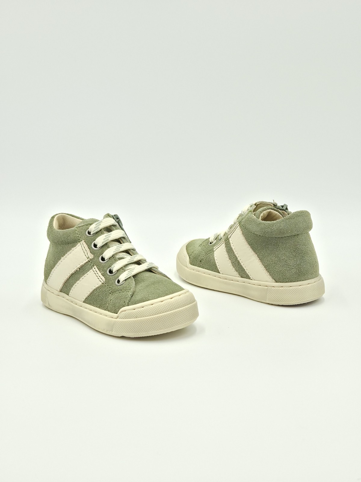 gazer zip suede/calf spazz vert