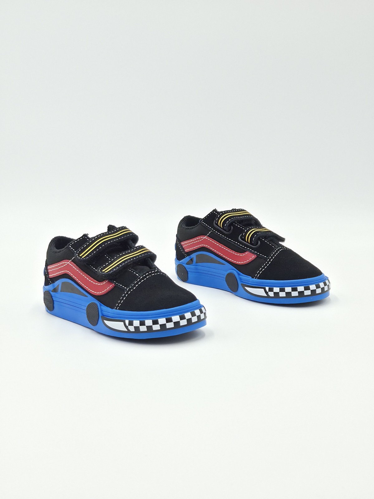 old skool v. nubuck/textile car black/blue