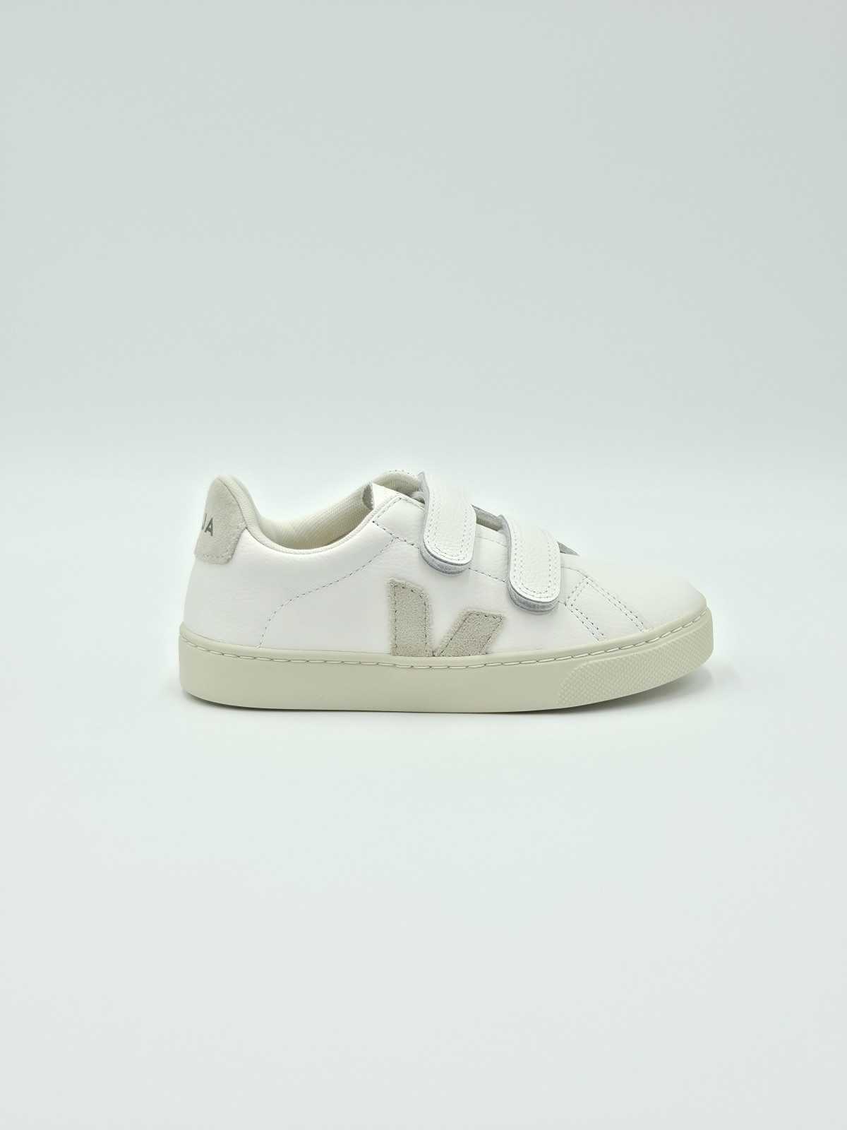 esplar velcros cuir white_natural.