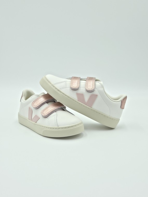 esplar velcros cuir ex-whi_petale_nacre