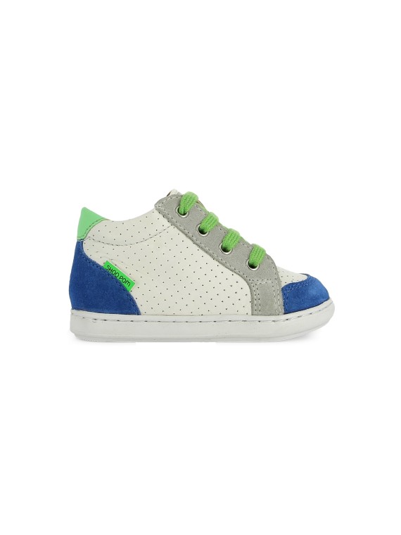 bouba zip box nappa-velours white-electric blue