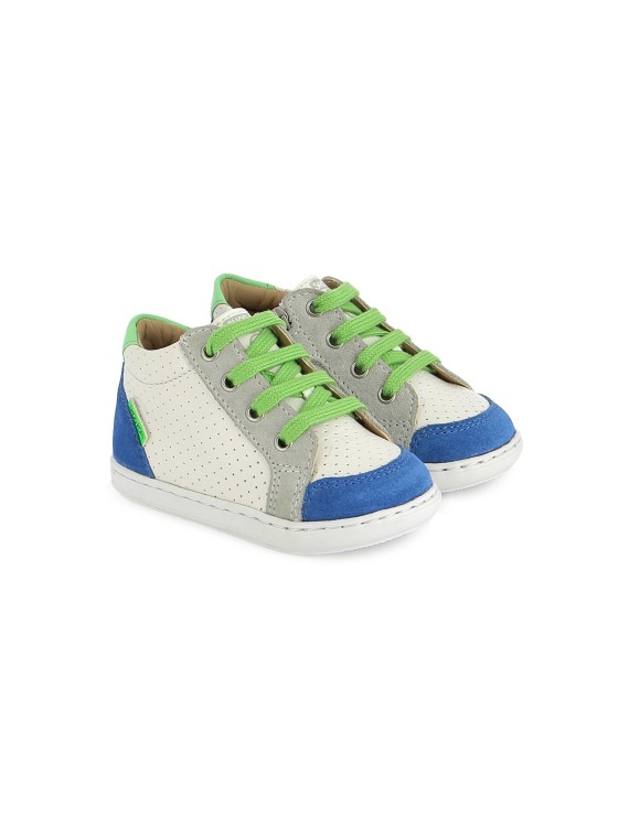 bouba zip box nappa-velours white-electric blue