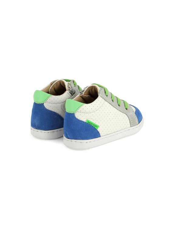 bouba zip box nappa-velours white-electric blue
