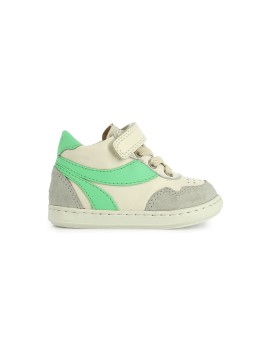 bouba ziva nappa-velours off white-green