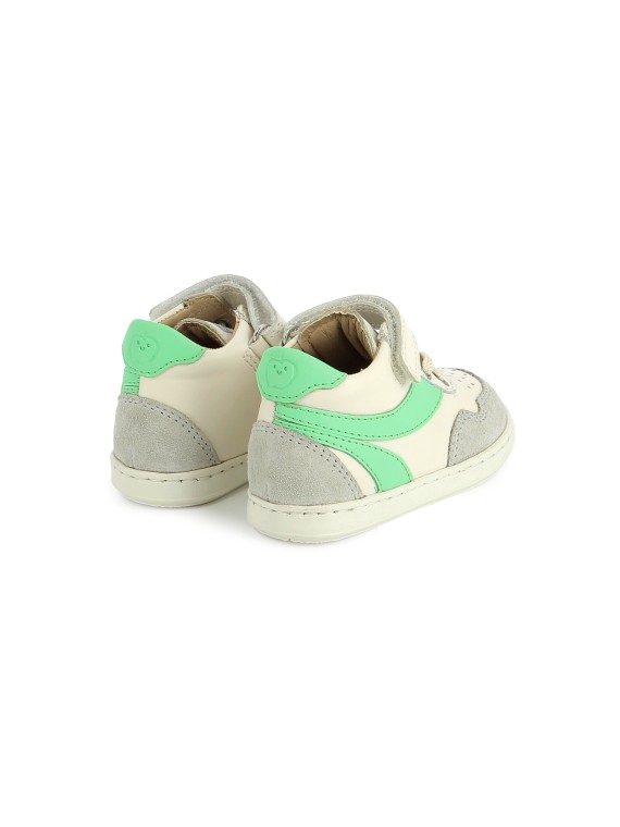 bouba ziva nappa-velours off white-green
