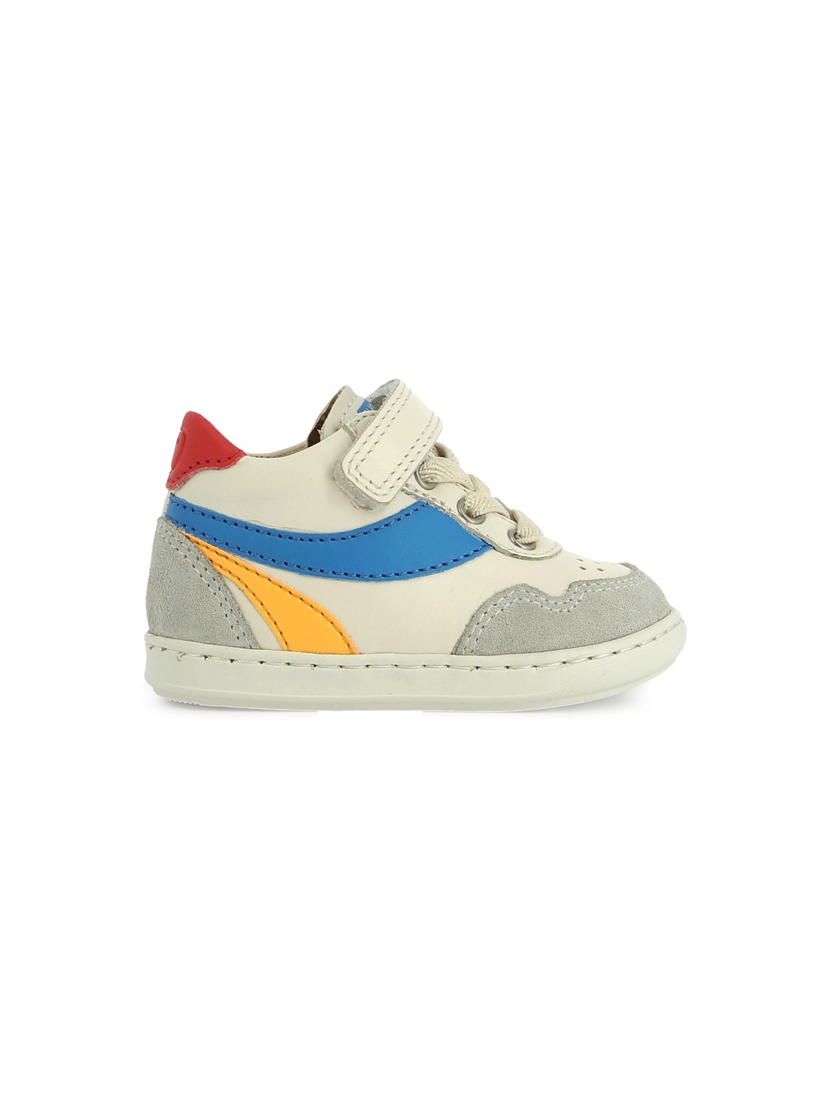 bouba ziva nappa-velours off white-blue