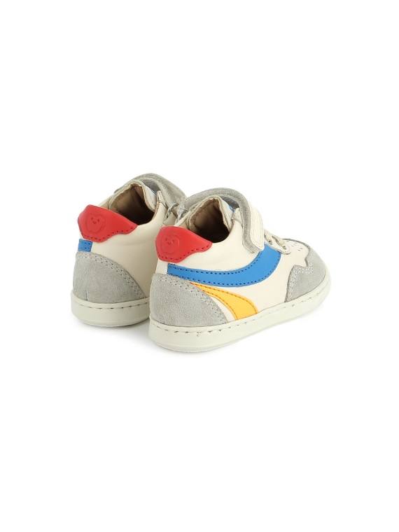 bouba ziva nappa-velours off white-blue