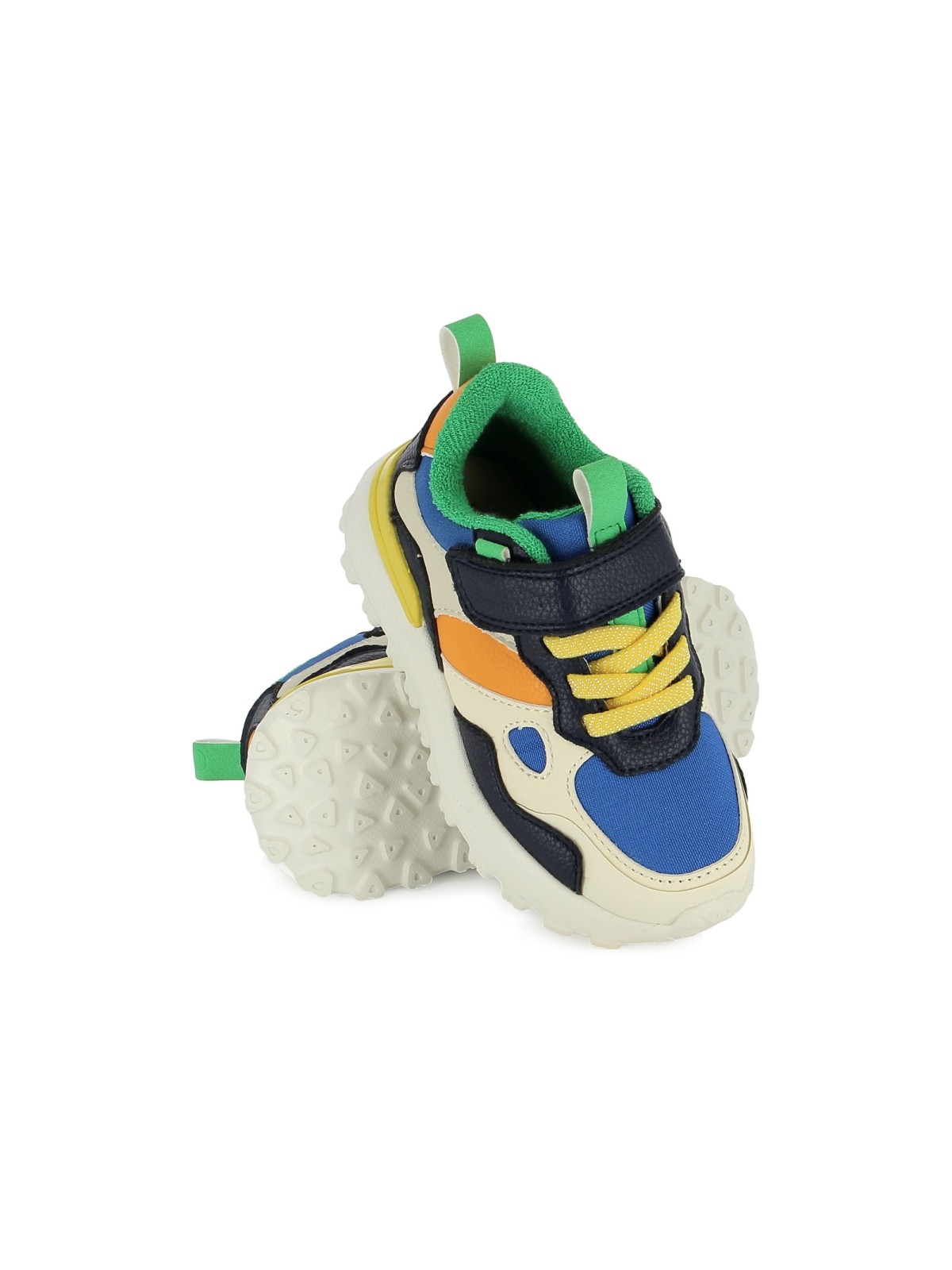 joggy scratch grained nylon electric blue