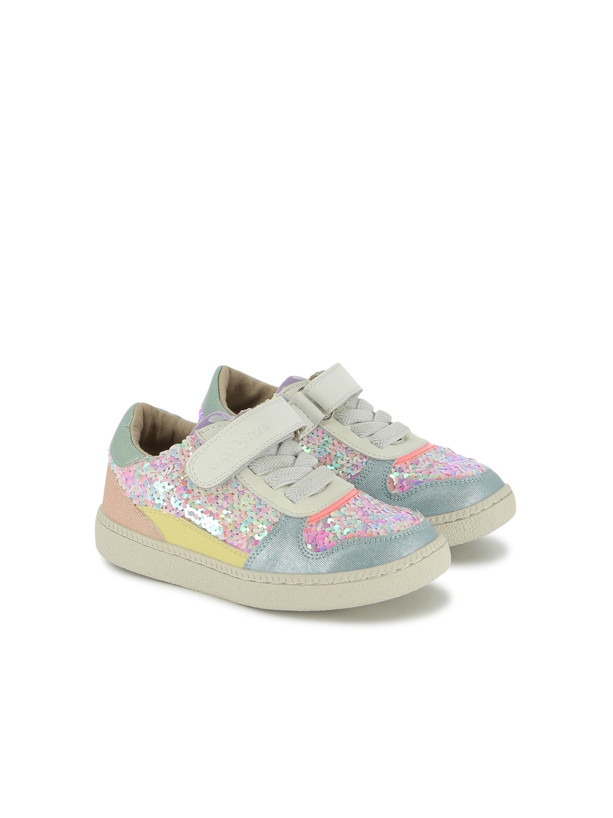 sp kix lo connect nappa-sequins white-nacre