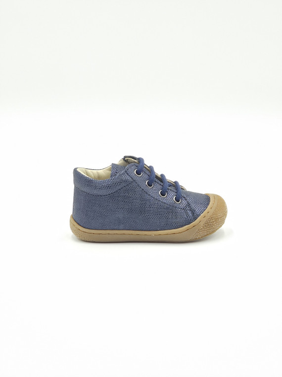 cocoon zip suede pois lux bleu