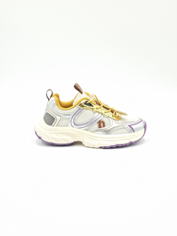 hamilton cuir/textile argent