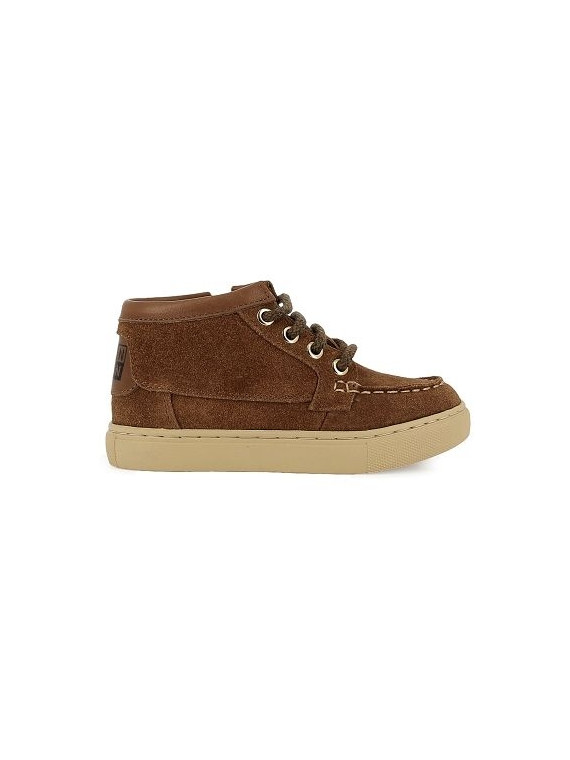 basil zip boat velours dark brown