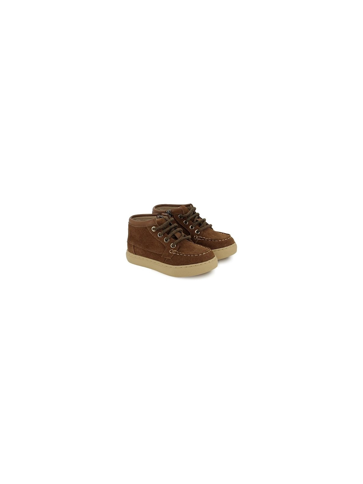 basil zip boat velours dark brown