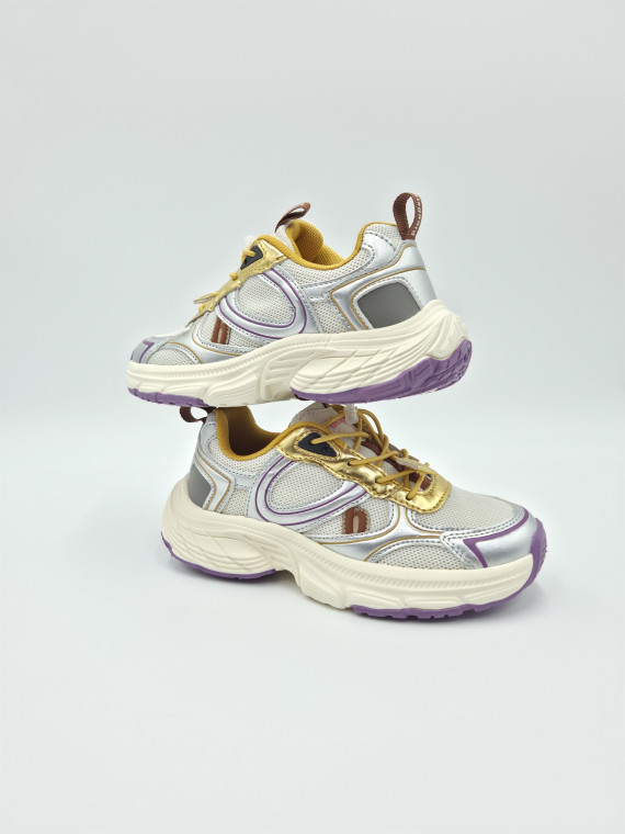 hamilton cuir/textile argent