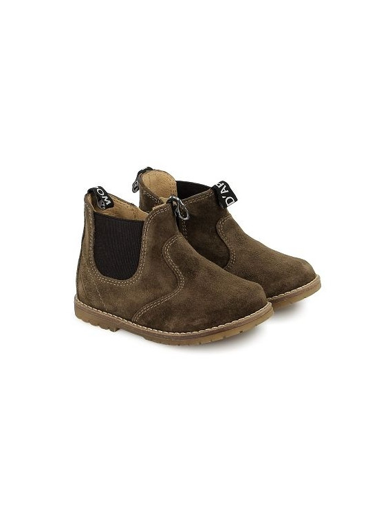 bob zip boots velours mousse