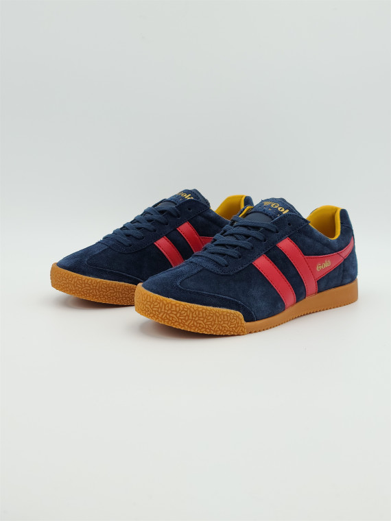 harrier suede suede navy/red/sun