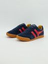 harrier suede suede navy/red/sun