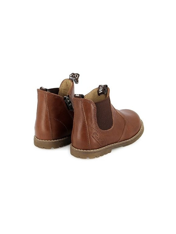 bob zip boots spall cuoio