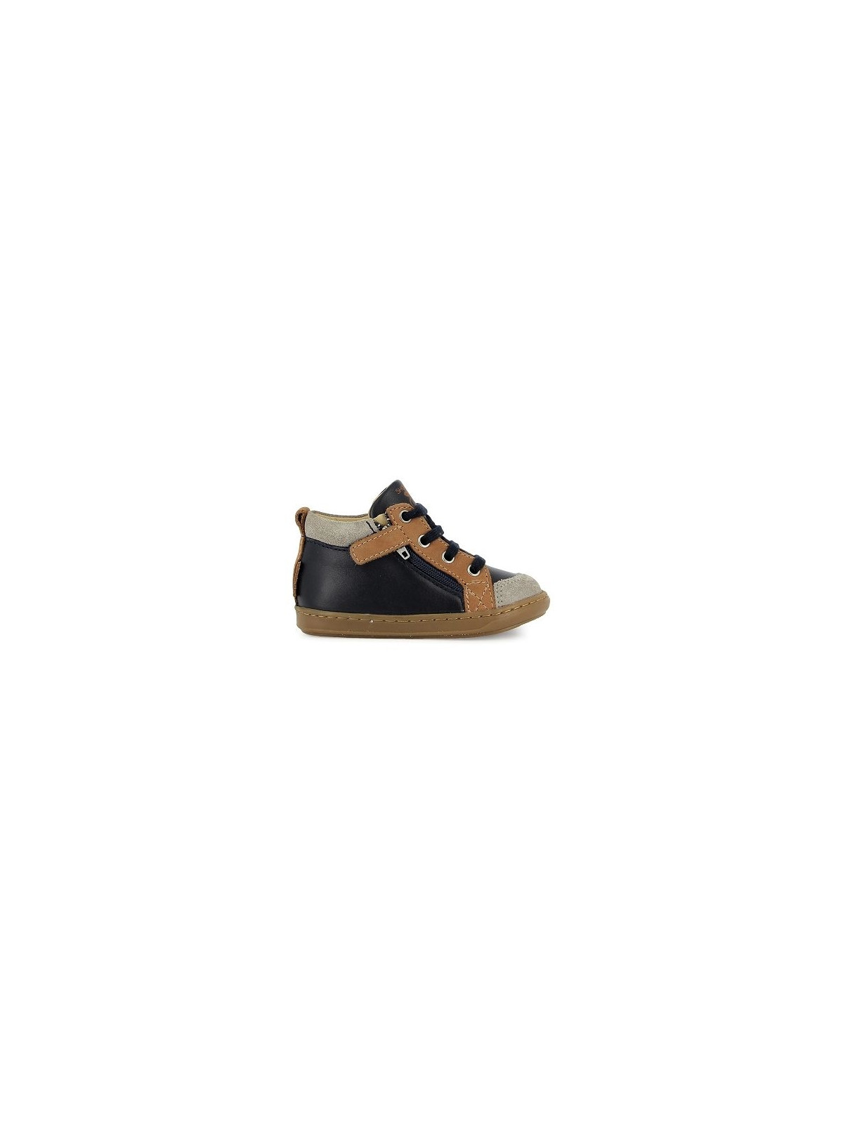 bouba bi zip nappa-nubuck navy-camel