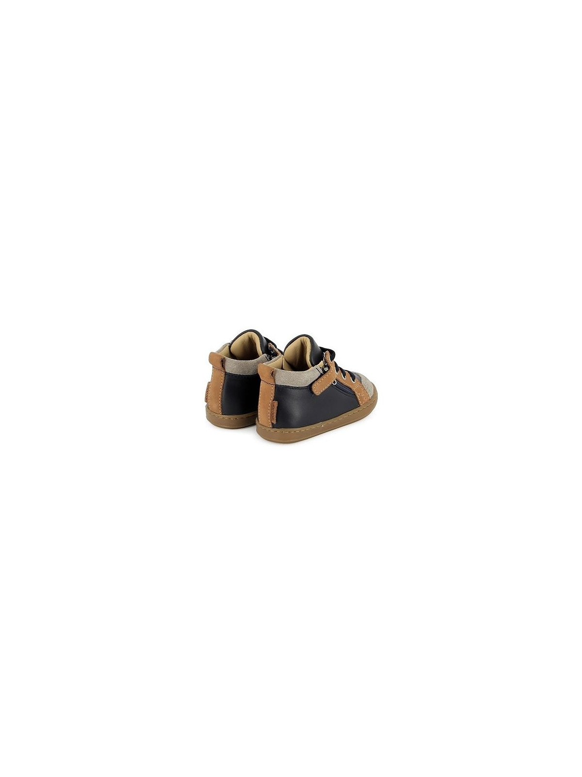 bouba bi zip nappa-nubuck navy-camel