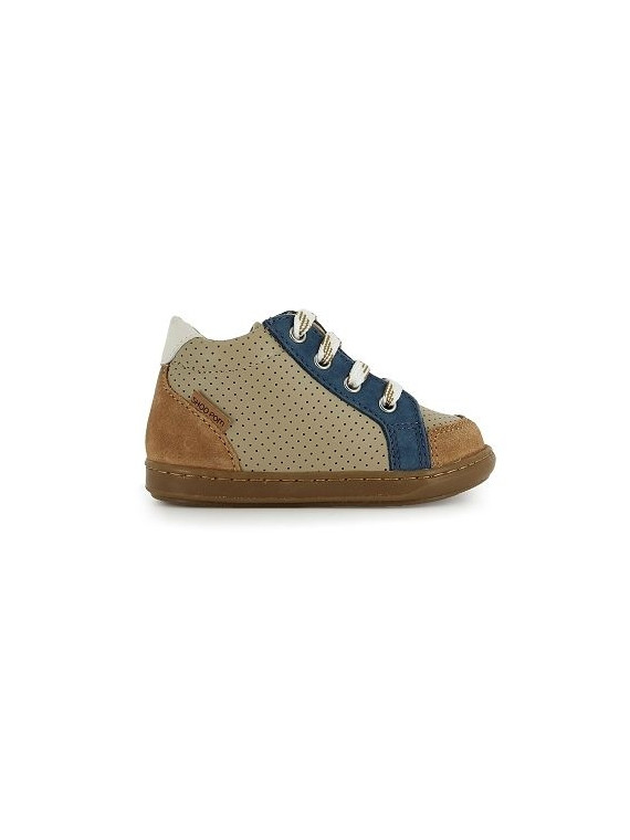 bouba zip box nappa-nubuck mastic-blue