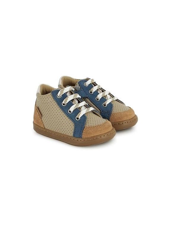 bouba zip box nappa-nubuck mastic-blue
