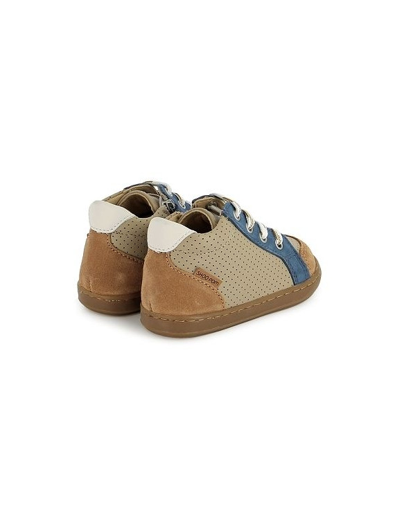bouba zip box nappa-nubuck mastic-blue