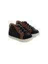 bouba zip box velours-nappa navy-camel