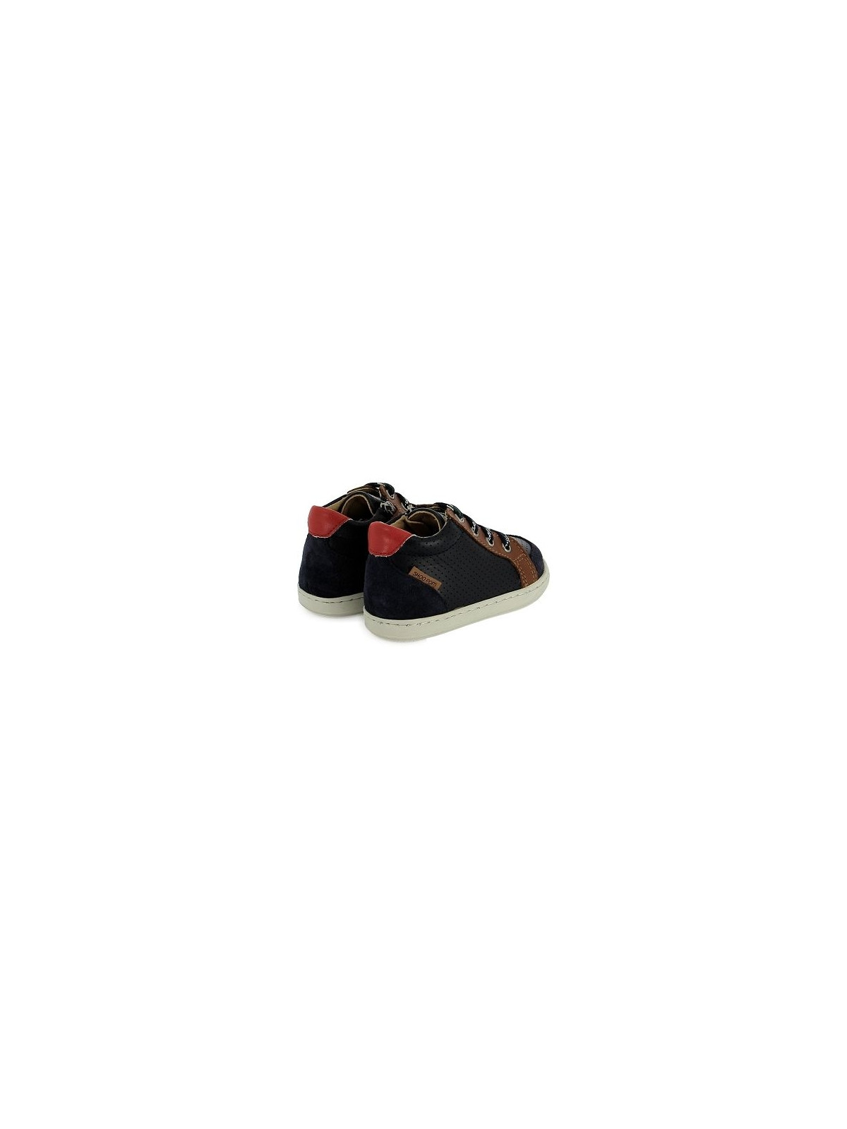 bouba zip box velours-nappa navy-camel