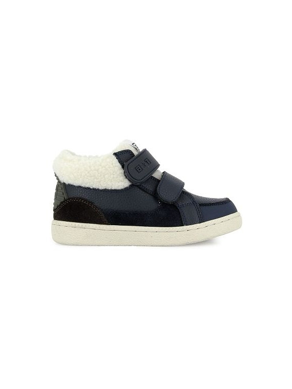 bt kix hi fur nappa-velours navy-brown