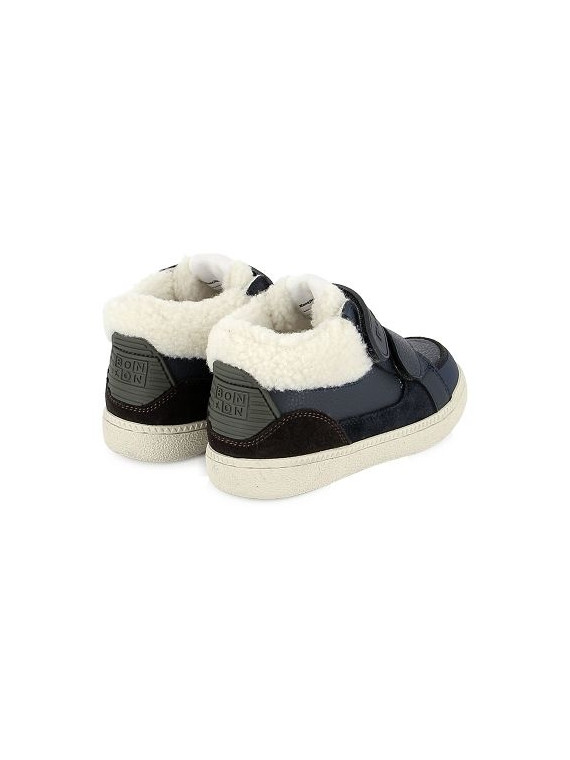 bt kix hi fur nappa-velours navy-brown