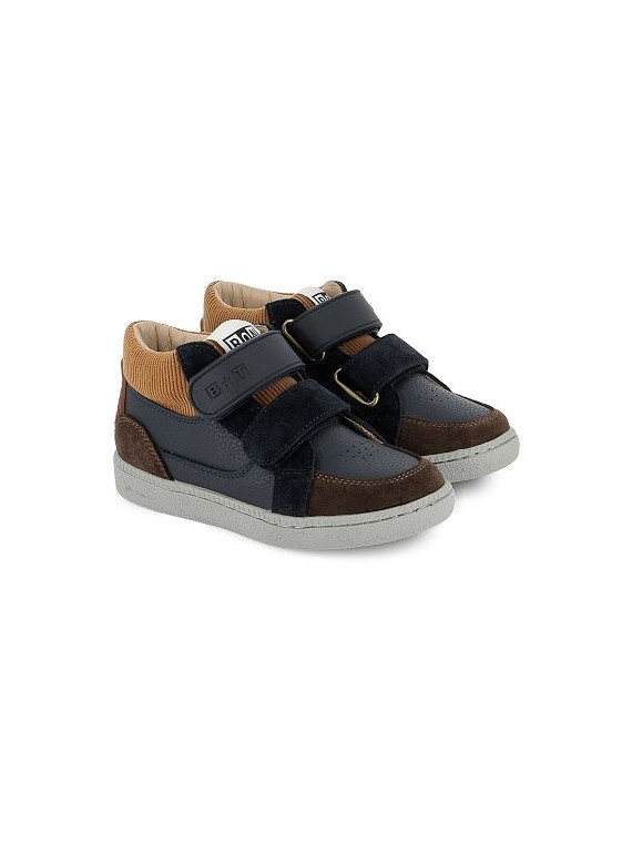 bt kix hi v2 nappa-velours navy-cognac
