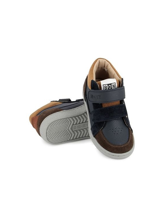 bt kix hi v2 nappa-velours navy-cognac