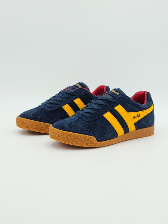 harrier suede suede navy/sun/red