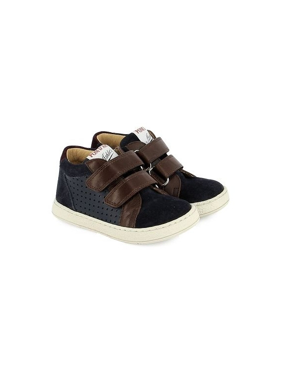 mousse easy perfo velours-alce navy-brown