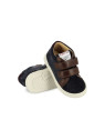mousse easy perfo velours-alce navy-brown