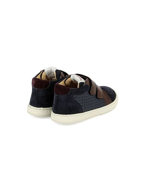 mousse easy perfo velours-alce navy-brown