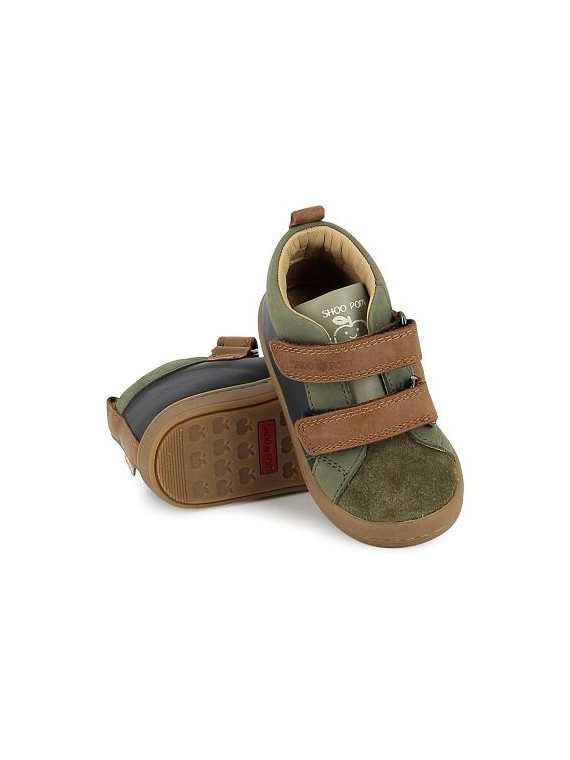 kikko scratch nappa-velours navy-olive-camel