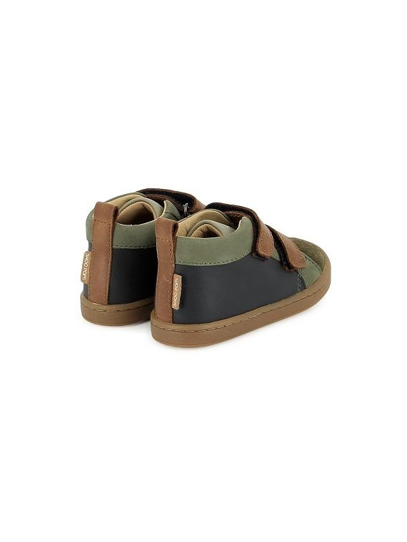 kikko scratch nappa-velours navy-olive-camel